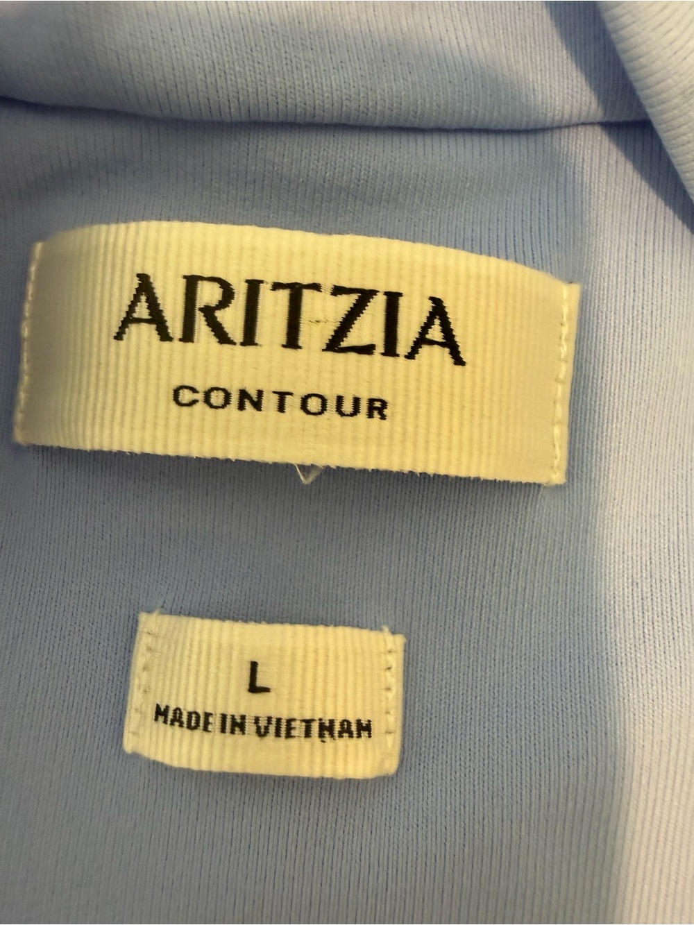 Aritzia Original Contour Flourish Contour Ruched Square Neck Top Blue - Picture 8 of 9